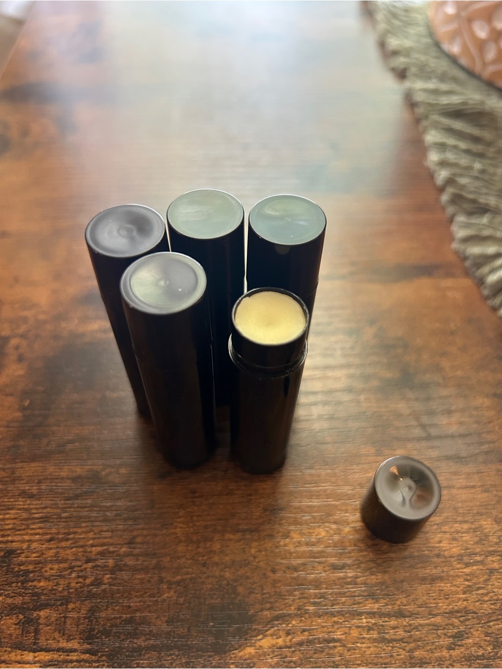 Set of 5 Beeswax Lip Balm Sticks
